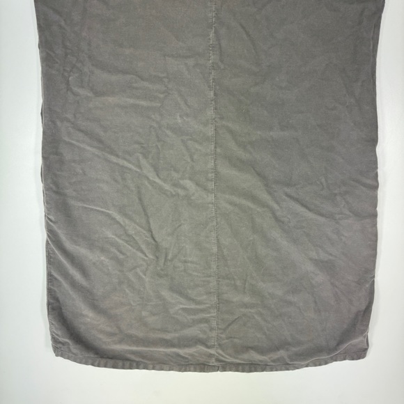 Damir Doma Silent Polo Shirt Dress Cap Sleeve Ash Gray Moleskin Cotton Jersey S - Picture 6 of 15